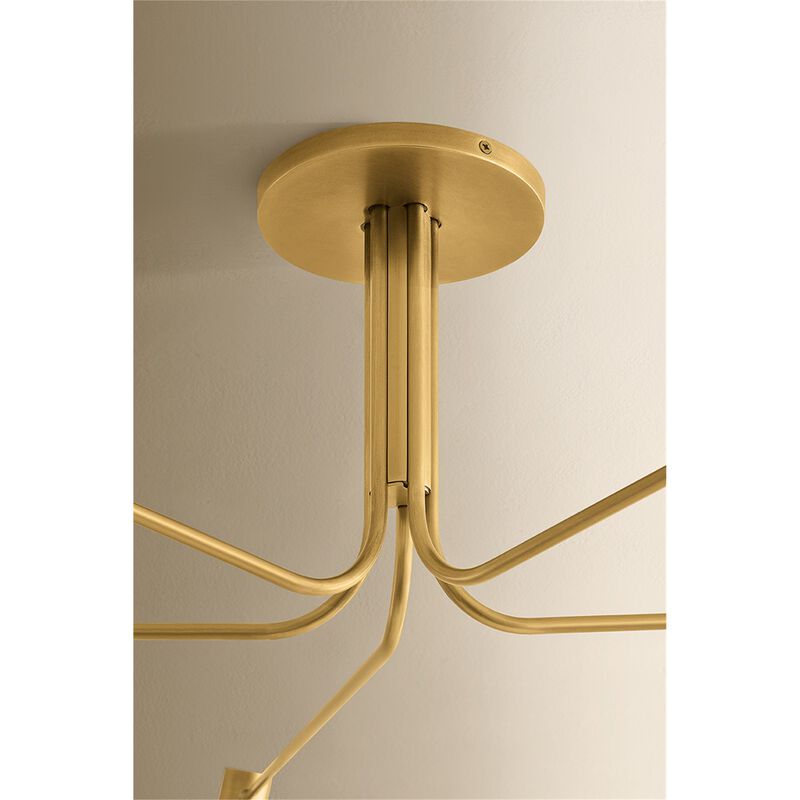 Vertex 70 Inch Semi Flush Mount by Sonneman